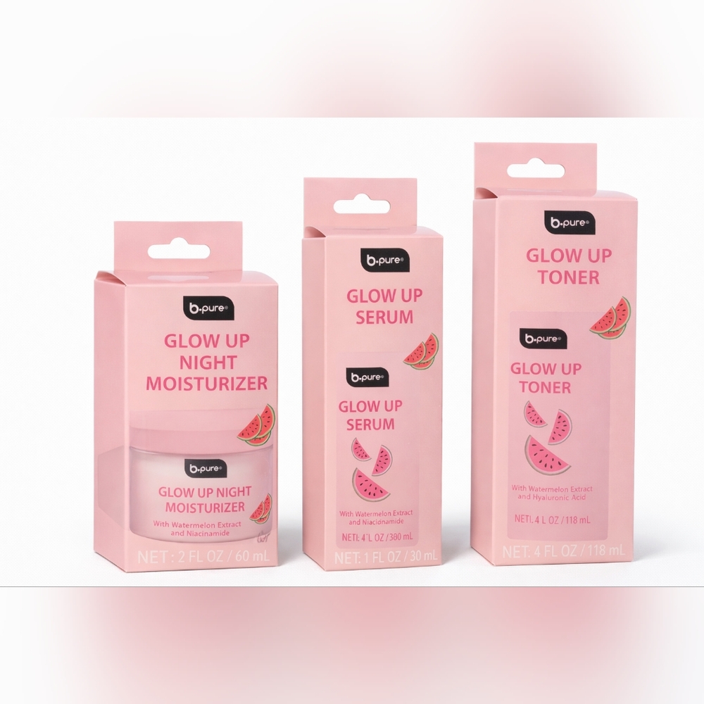 Glow Up Skincare Set - Pink